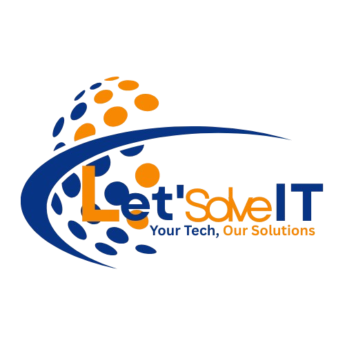 white Let Solve It Logo