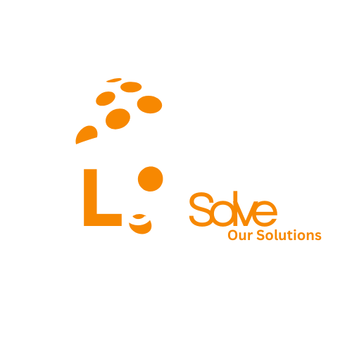 white Let Solve It Logo